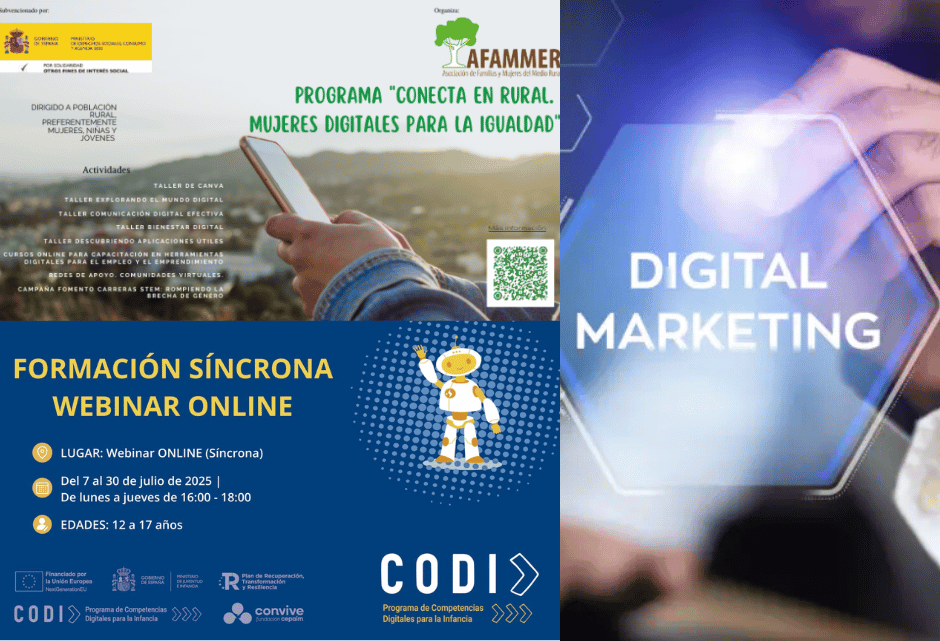 Eventos de formación digital y empoderamiento en verano 2025